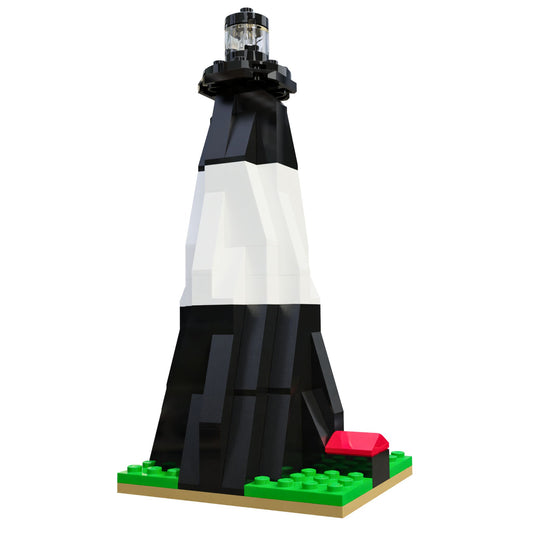 Mini Tybee Island Lighthouse Replica Model Building Set